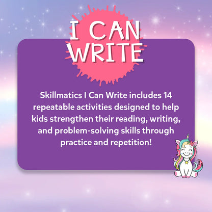 I Can Write Unicorn Edition | Reusable Activity Mats (ages 3-6)