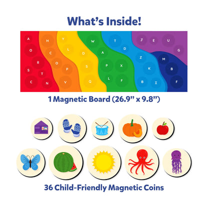 Alphabet Rainbow  | Magnetic Matching Activity (ages 3-6)