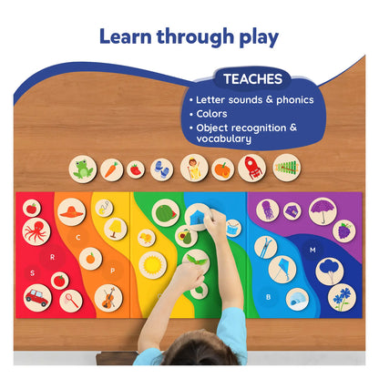 Alphabet Rainbow  | Magnetic Matching Activity (ages 3-6)