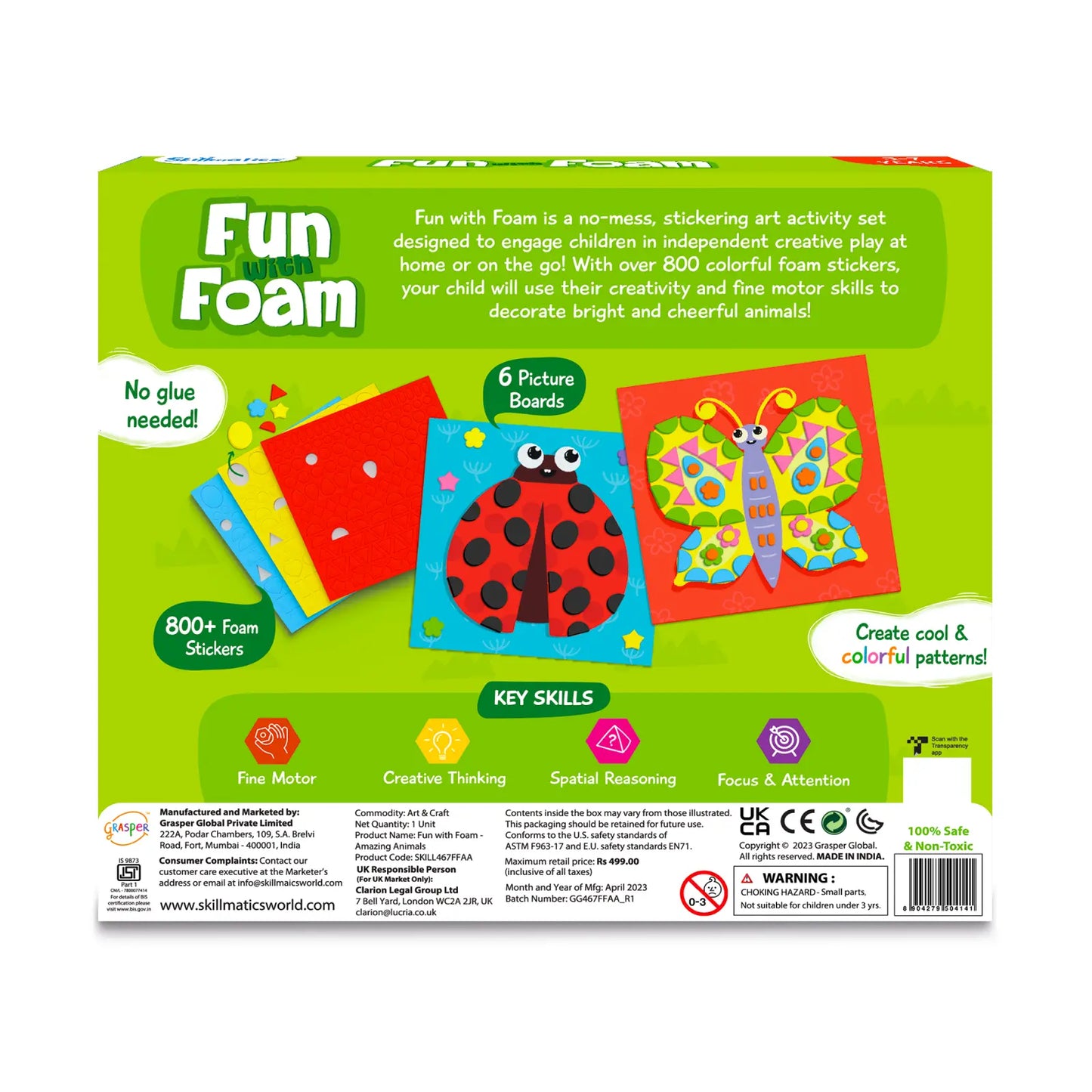 Fun with Foam: Amazing Animals | 3D Sticker Activity (ages 3-7)