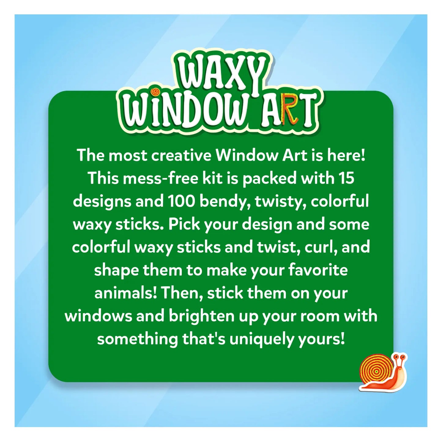 Waxy Window Art: Amazing Animals | Mess-Free Art for Kids (ages 5-12)