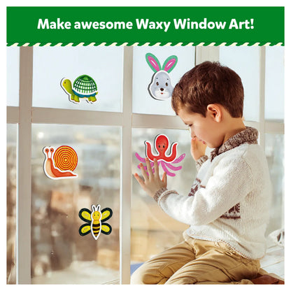 Waxy Window Art: Amazing Animals | Mess-Free Art for Kids (ages 5-12)