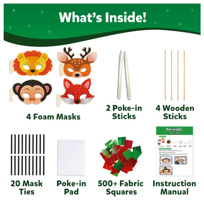 Poke-in Art: Animal Masks | No Mess Art for Kids (ages 4+)