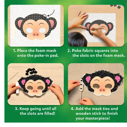 Poke-in Art: Animal Masks | No Mess Art for Kids (ages 4+)