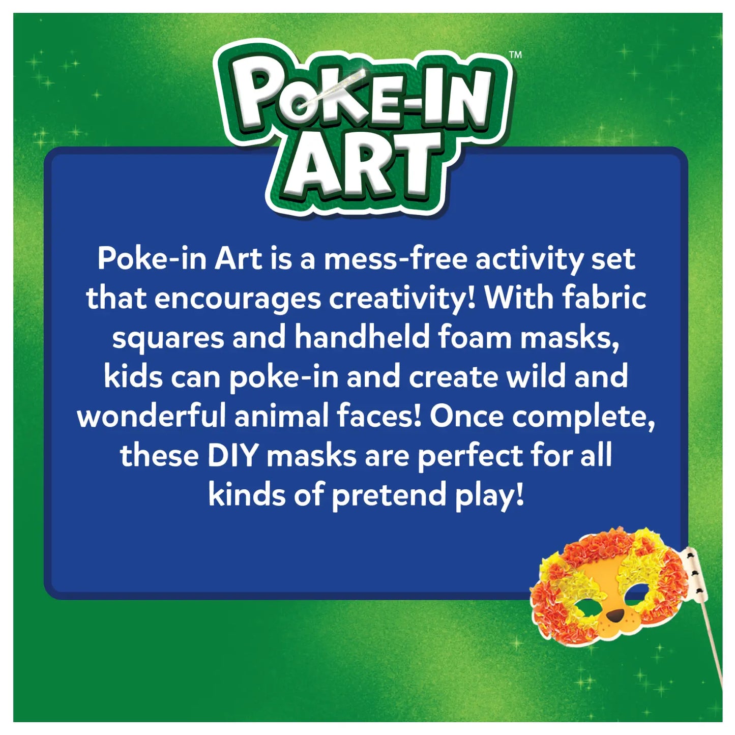 Poke-in Art: Animal Masks | No Mess Art for Kids (ages 4+)