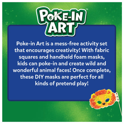 Poke-in Art: Animal Masks | No Mess Art for Kids (ages 4+)