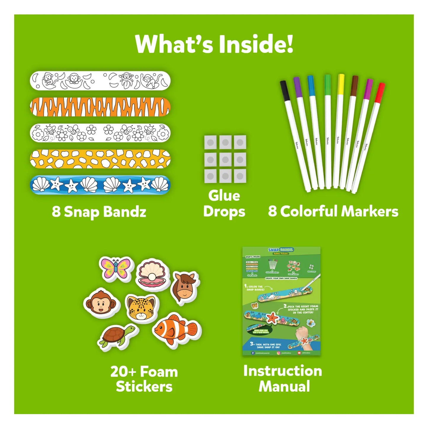 Snap Bandz: Animal Friends | DIY Art & Craft Activity (ages 4-10)