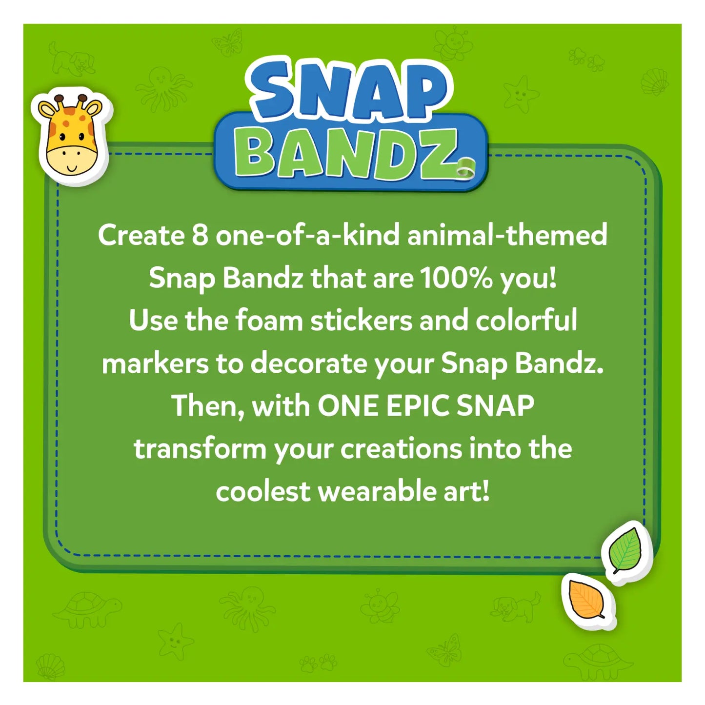 Snap Bandz: Animal Friends | DIY Art & Craft Activity (ages 4-10)