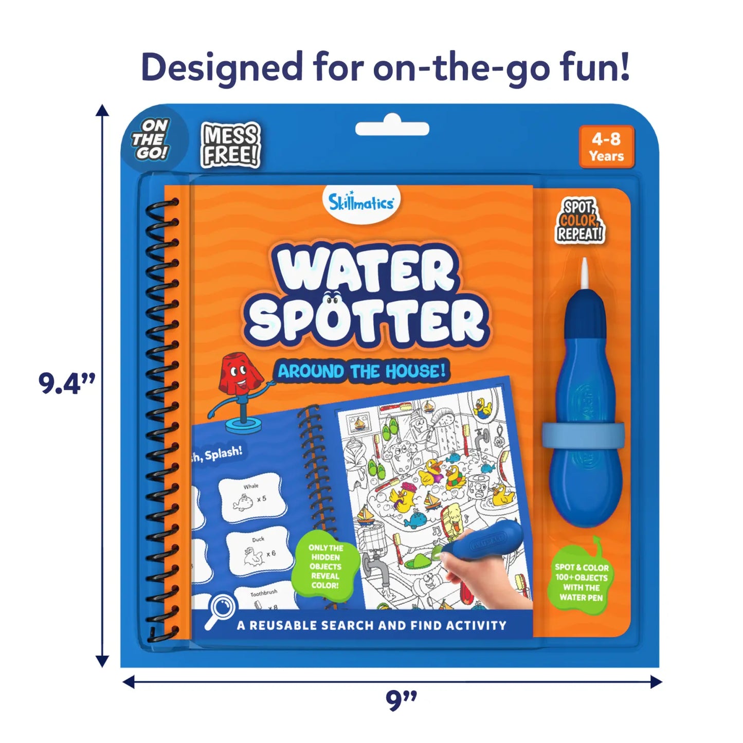 Water Spotter: Around The House | Reusable Search & Find Book (ages 4-8)