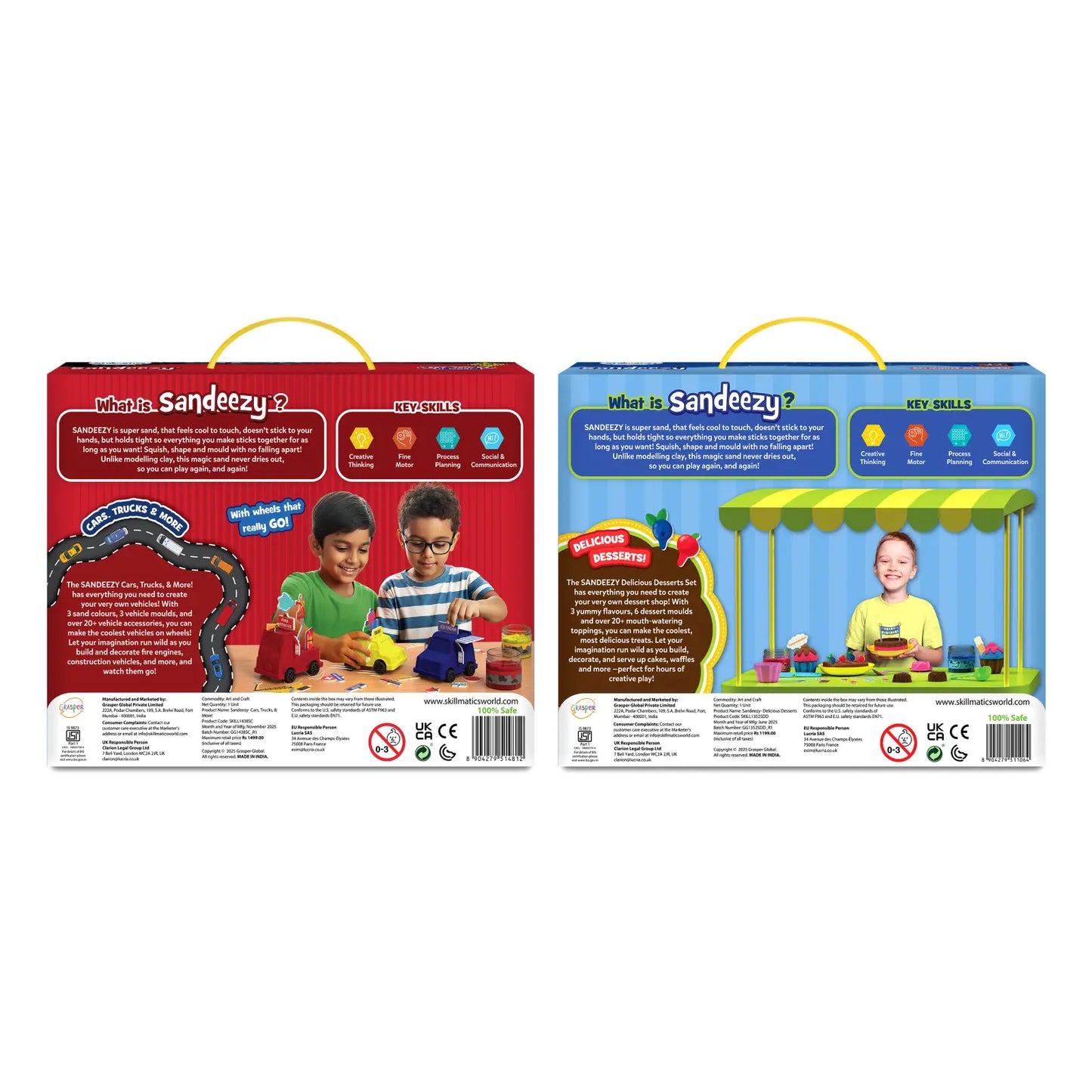 Sandeezy Treats & Trucks Bundle (ages 3-7)