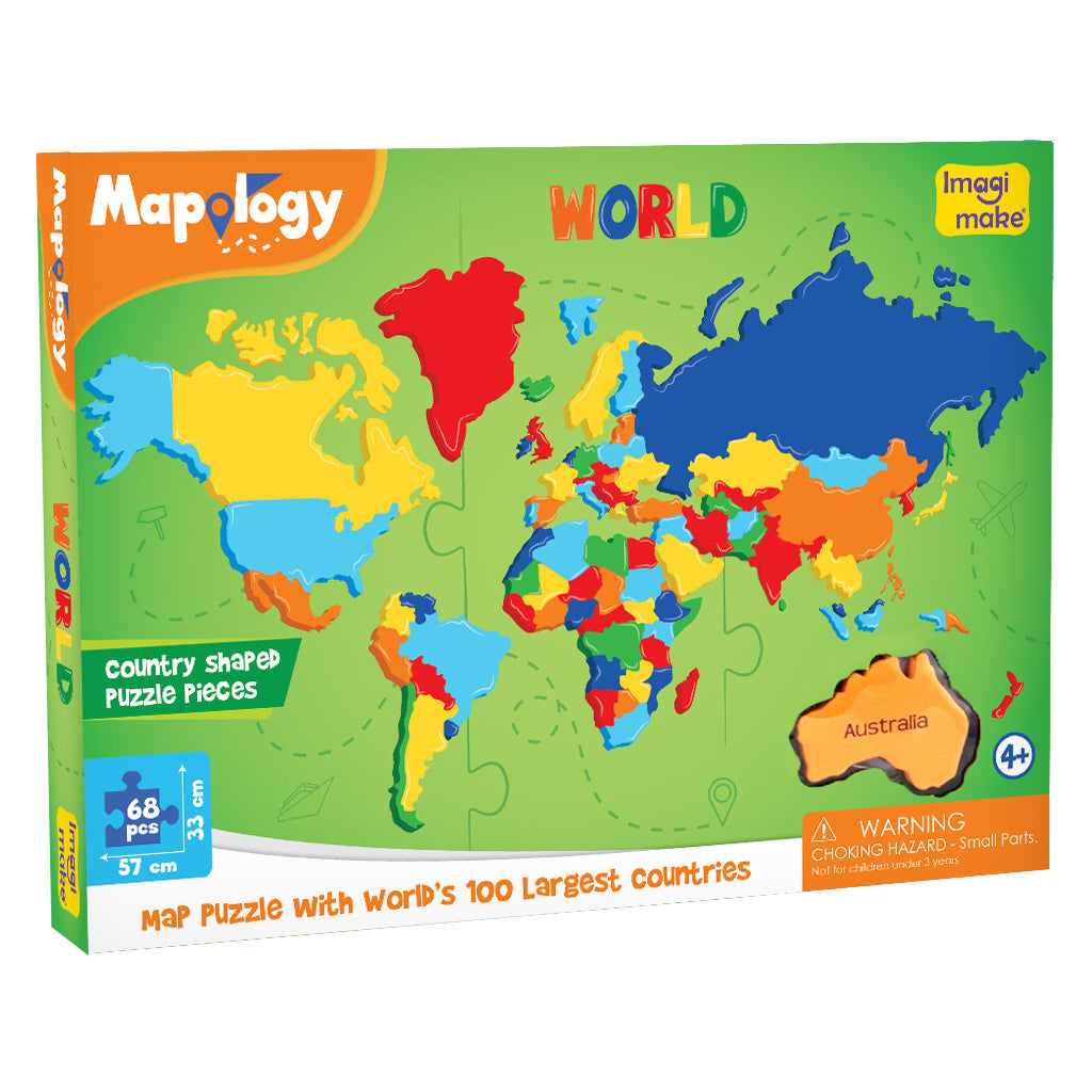 Mapology Combo - India, World and Europe