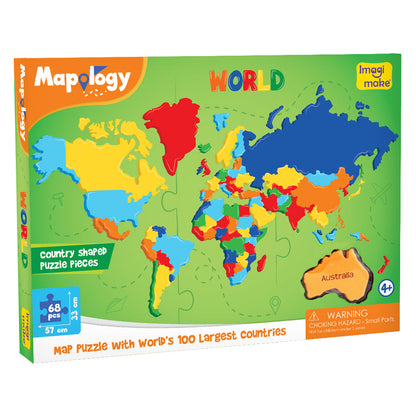 Mapology Combo - India, World and Europe