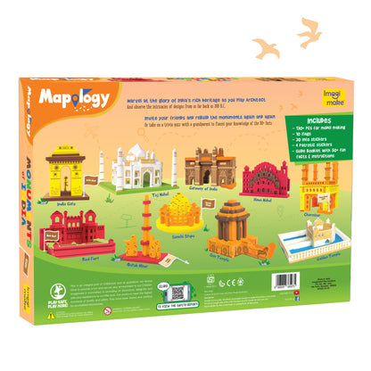 Mapology Ultimate Combo: India & World Map Puzzle, Solar System Puzzle & Monument of India Construction Set