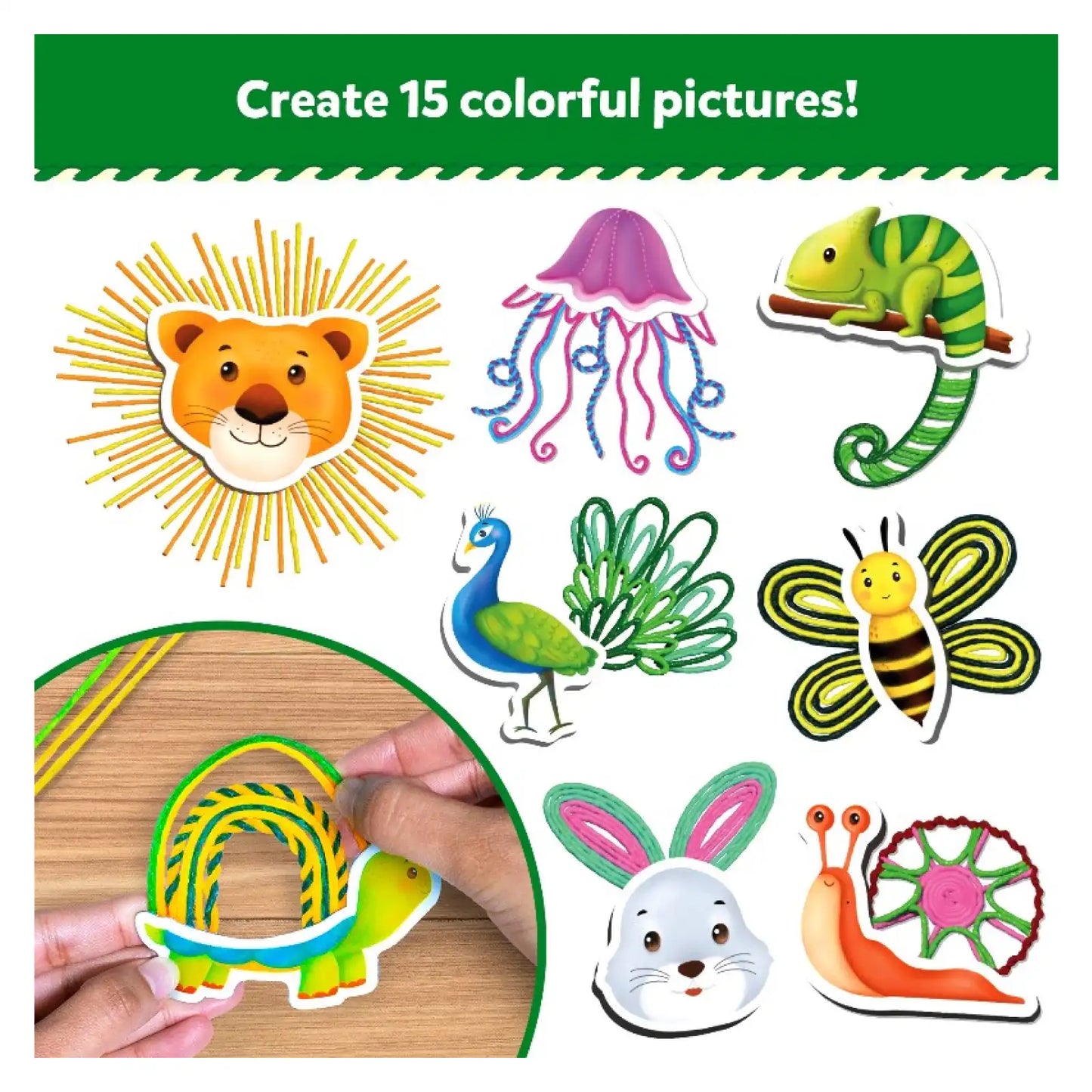 Waxy Window Art: Amazing Animals | Mess-Free Art for Kids (ages 5-12)