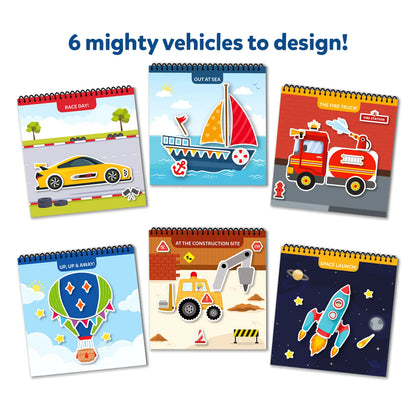 Peelies: Cars, Trucks & More! | Reusable Sticker Activity Book (ages 3-7)