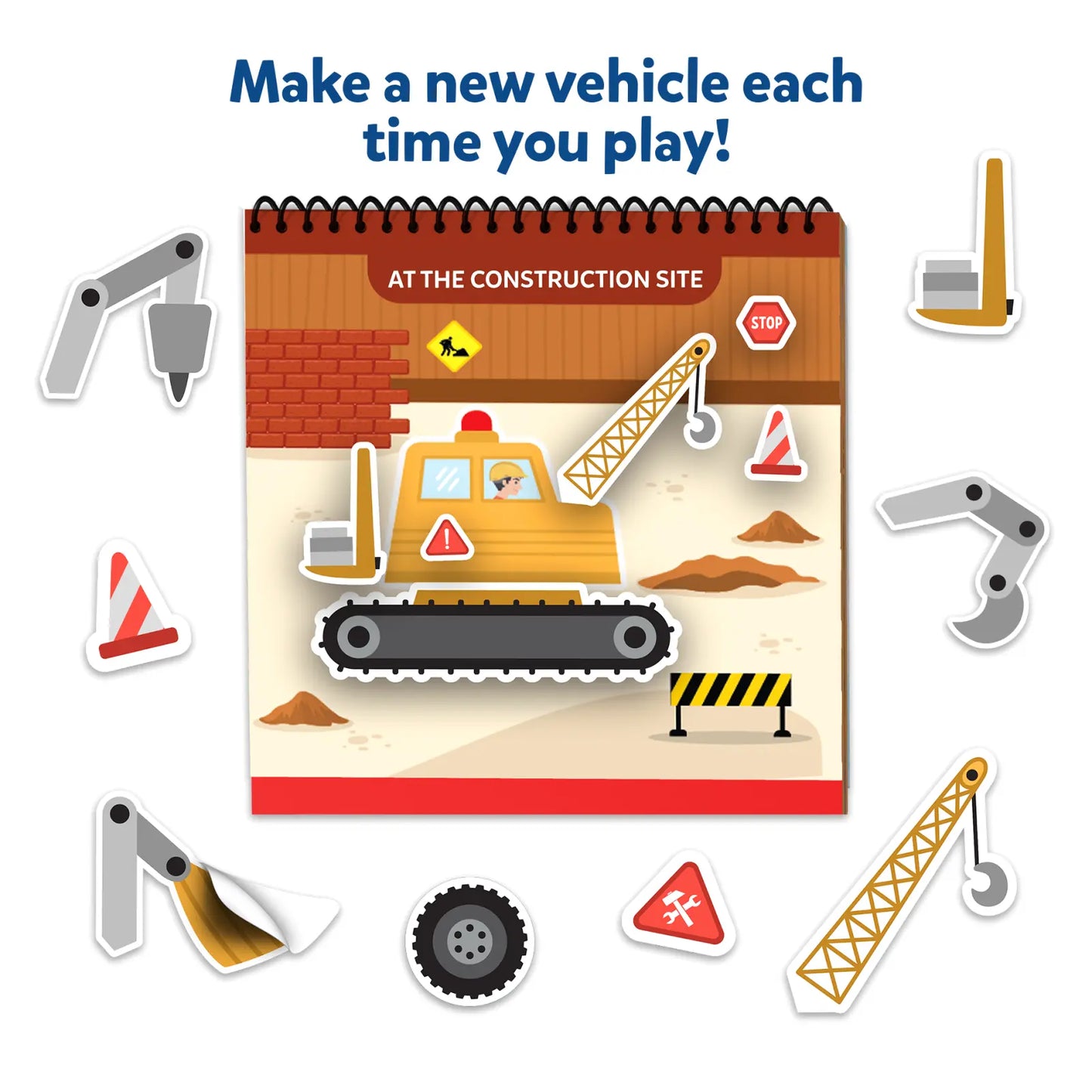 Peelies: Cars, Trucks & More! | Reusable Sticker Activity Book (ages 3-7)