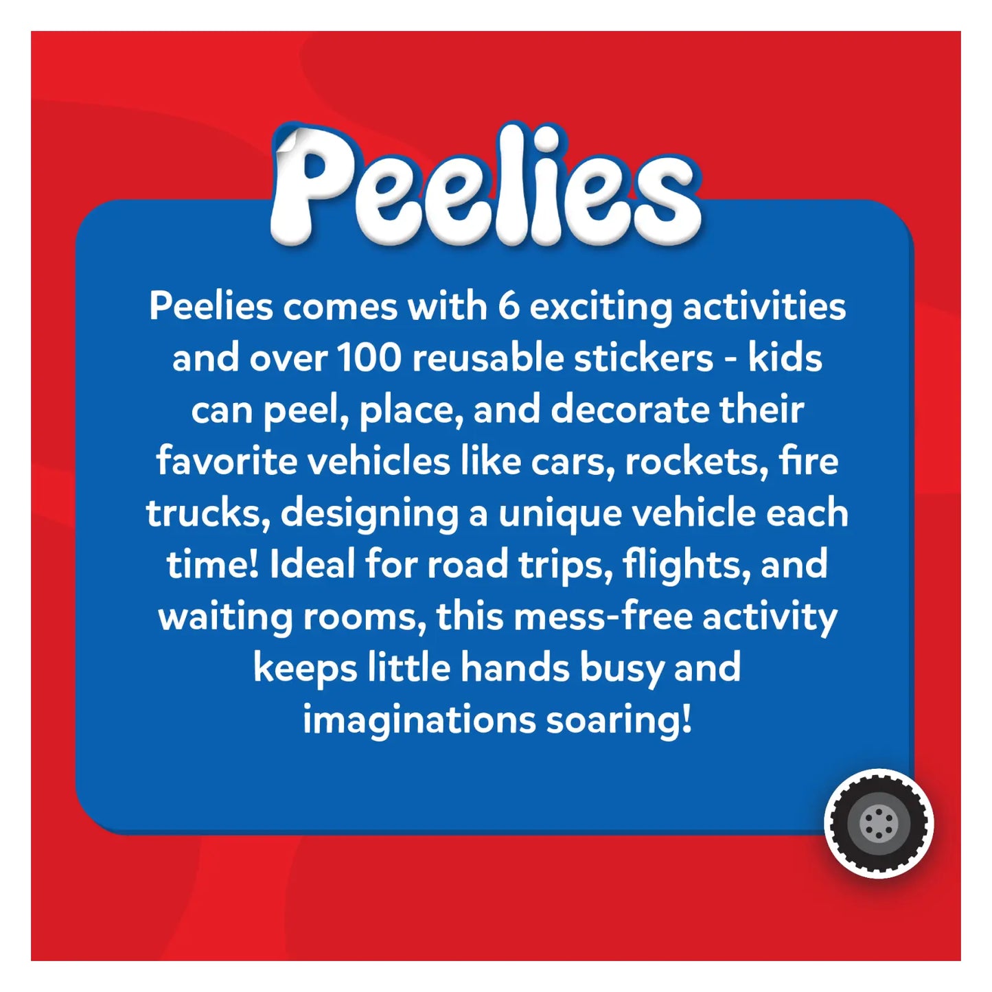 Peelies: Cars, Trucks & More! | Reusable Sticker Activity Book (ages 3-7)
