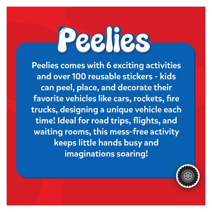 Peelies: Cars, Trucks & More! | Reusable Sticker Activity Book (ages 3-7)