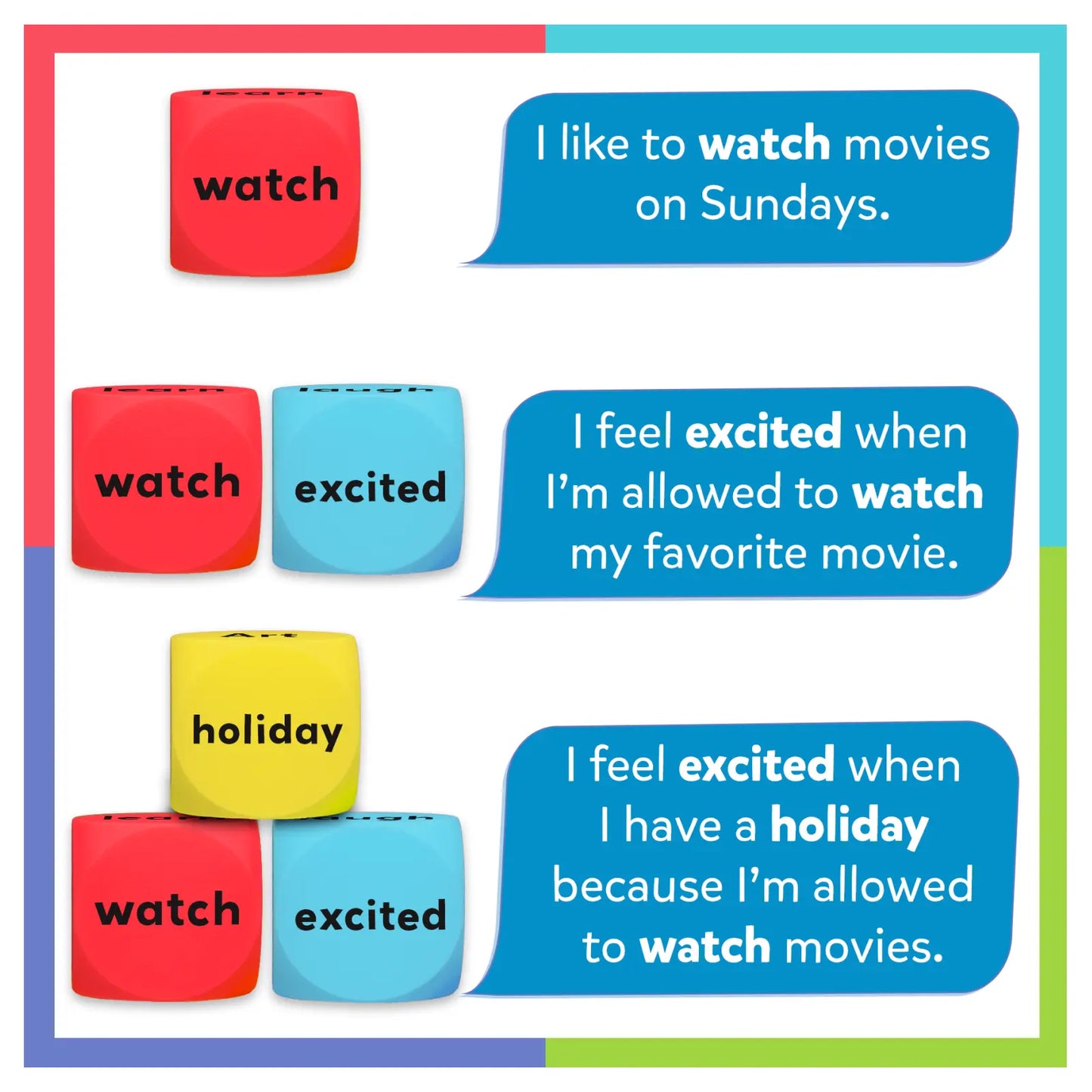 Chit Chat Cubes | Conversation Starter Game (ages 4+)