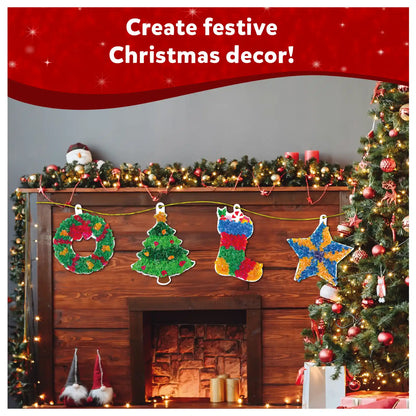 Poke-in Art: DIY Christmas Decor | No Mess Art for Kids (ages 4-12)