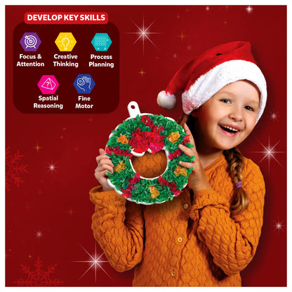 Poke-in Art: DIY Christmas Decor | No Mess Art for Kids (ages 4-12)