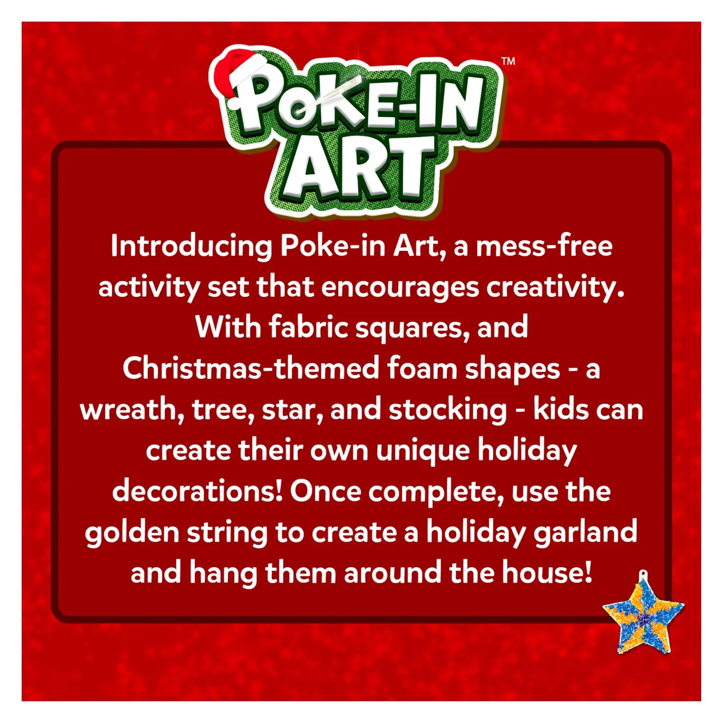 Poke-in Art: DIY Christmas Decor | No Mess Art for Kids (ages 4-12)