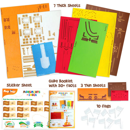 Mapology Ultimate Combo: India & World Map Puzzle, Solar System Puzzle & Monument of India Construction Set