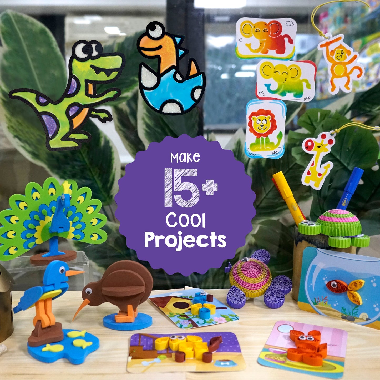 Imagimake Combo: Educational Puzzle & 5-in-1 Craft Kit