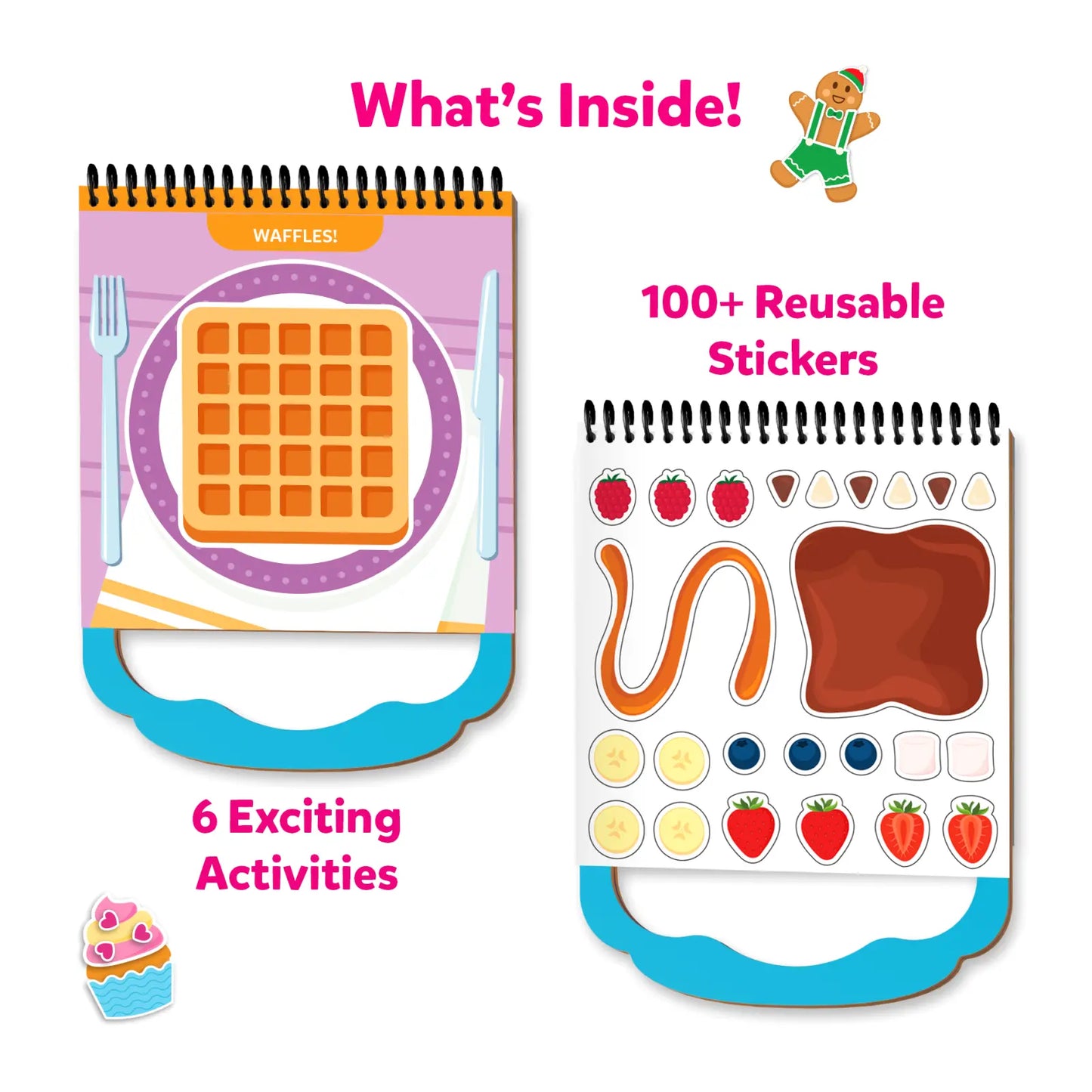 Peelies: Dessert Chef | Reusable Sticker Activity Book (ages 3-7)