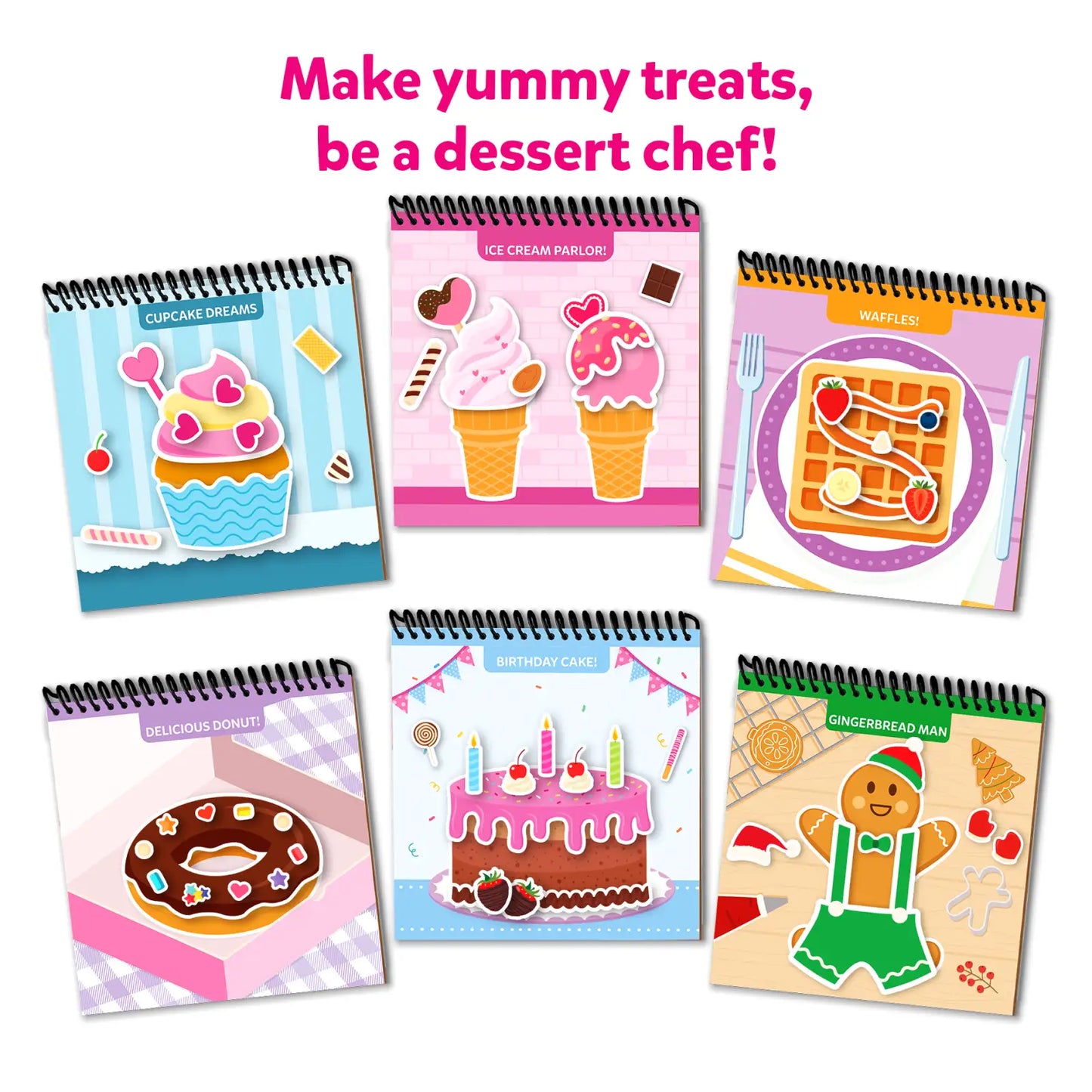 Peelies: Dessert Chef | Reusable Sticker Activity Book (ages 3-7)