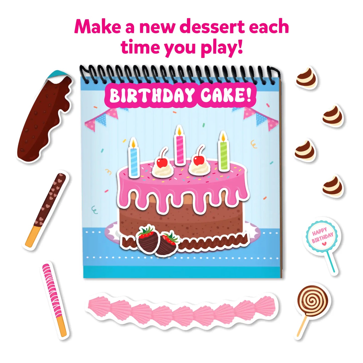 Peelies: Dessert Chef | Reusable Sticker Activity Book (ages 3-7)