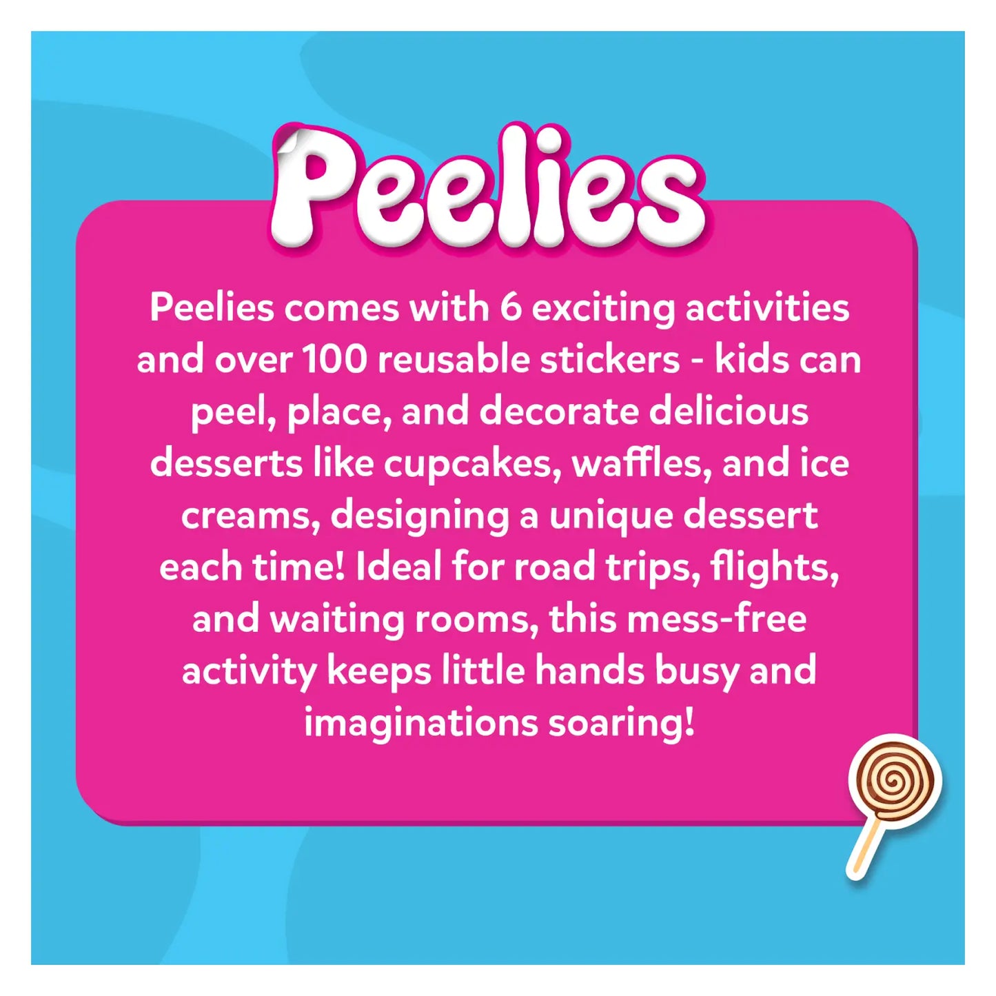 Peelies: Dessert Chef | Reusable Sticker Activity Book (ages 3-7)
