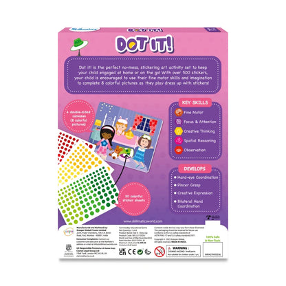 Dot it! - Dress Up | No mess sticker art (ages 3-7)
