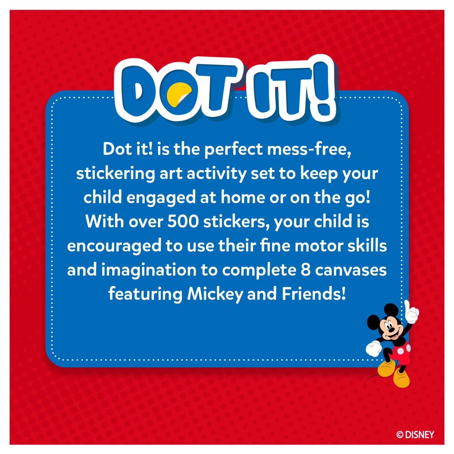Dot it! - Mickey And Friends | No Mess Sticker Art (ages 3-7)