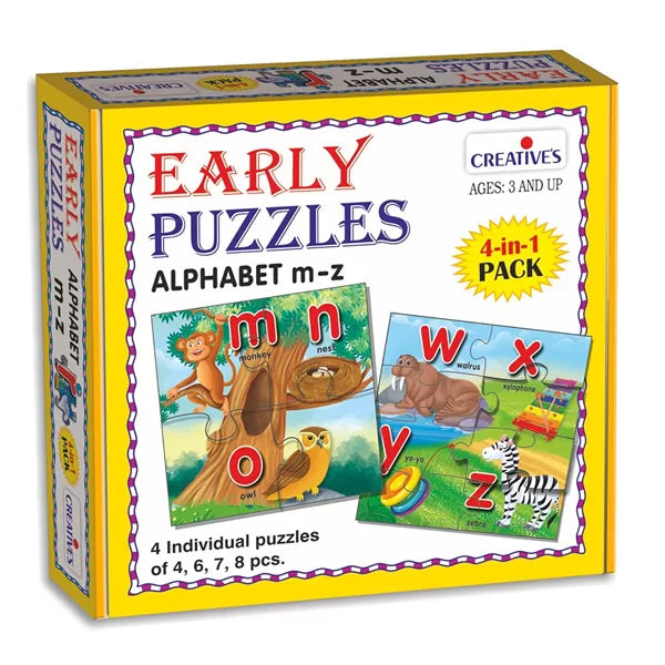 Early Puzzles Alphabet M–Z – Preschool Alphabet Puzzle Set