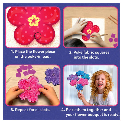 Poke-in Art: Flower Bouquet | No Mess Art for Kids (ages 4-9)
