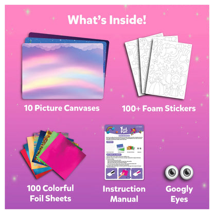 Foil Fun: Unicorns & Princesses | No Mess Art Kit (ages 4-9)