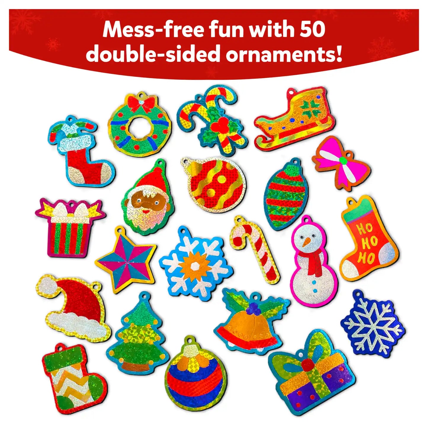 Foil Fun: Christmas Ornaments | No Mess Art Kit (ages 4+)
