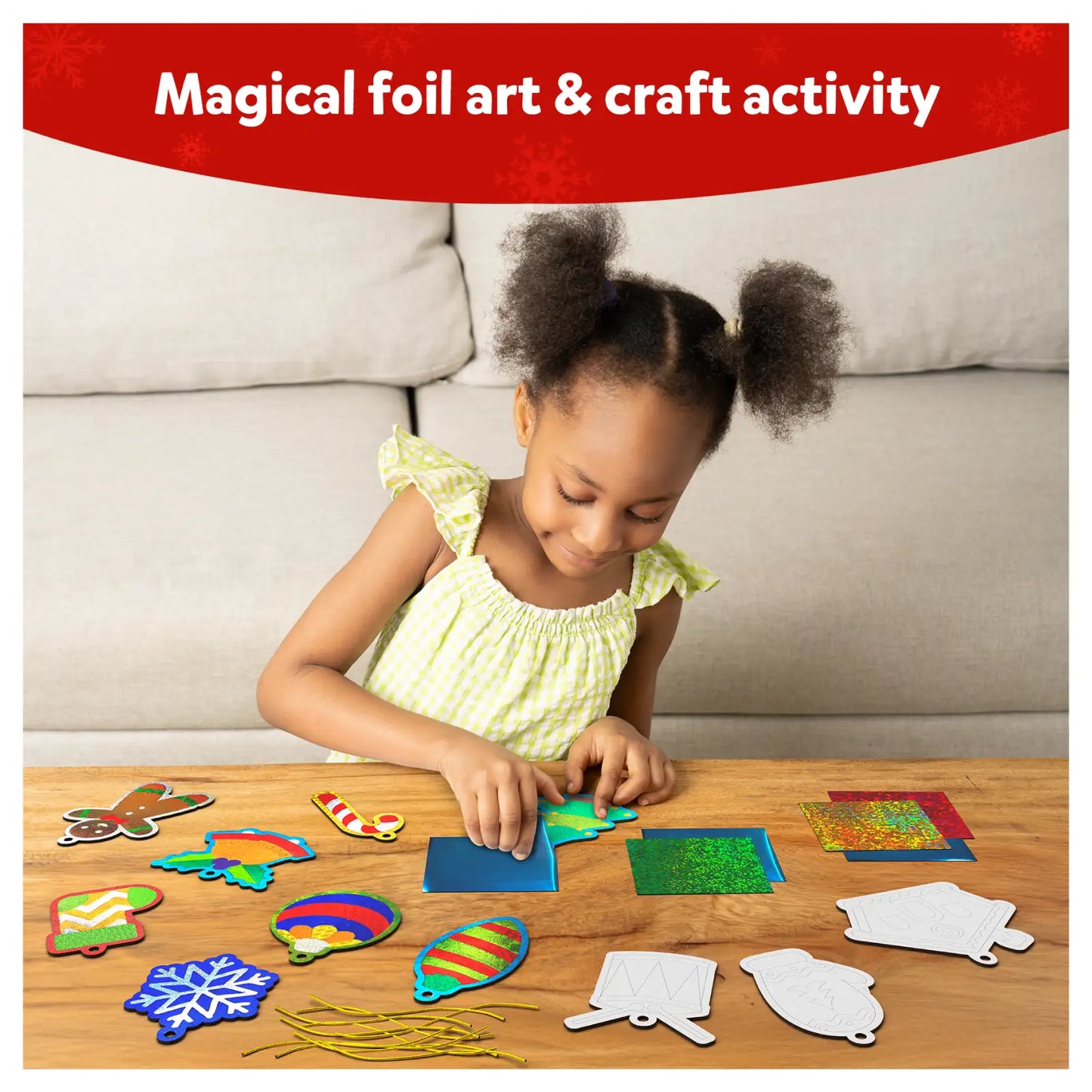 Foil Fun: Christmas Ornaments | No Mess Art Kit (ages 4+)