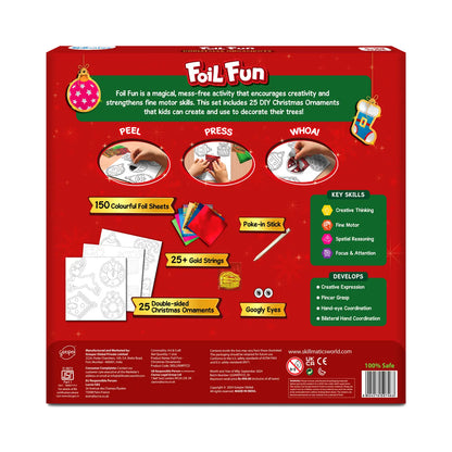 Foil Fun: Christmas Ornaments | No Mess Art Kit (ages 4+)