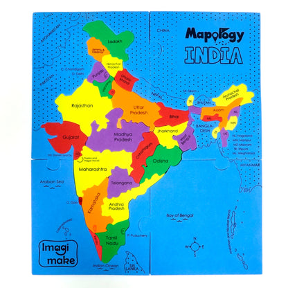 Mapology Combo - India, World and Europe