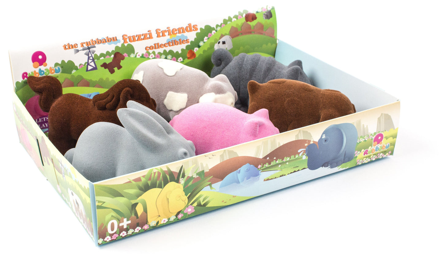 Farm & Wild Animals - Rubbabu Fuzzi Friends Collectibles