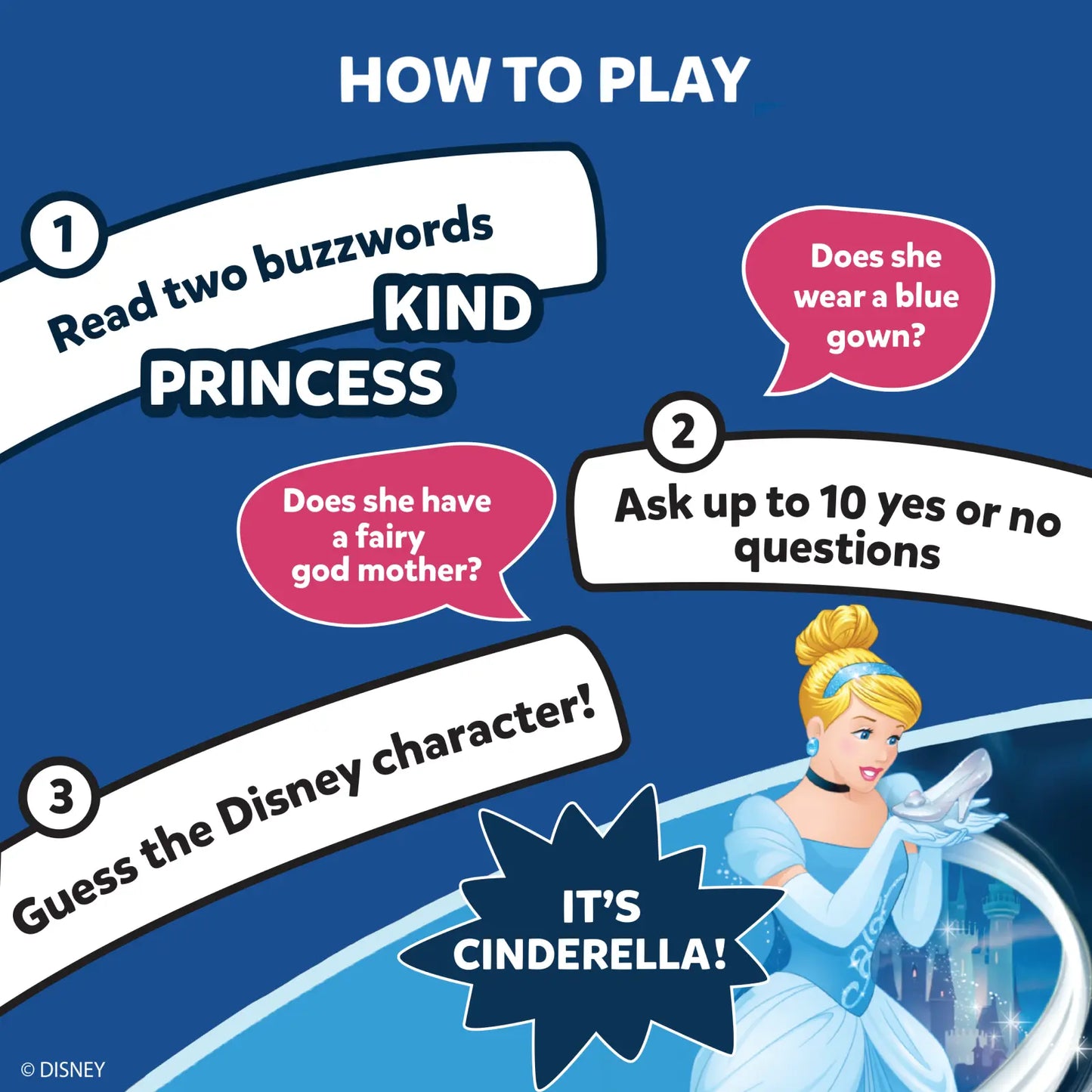 Guess in 10: Disney | Trivia Card Game (ages 6+)