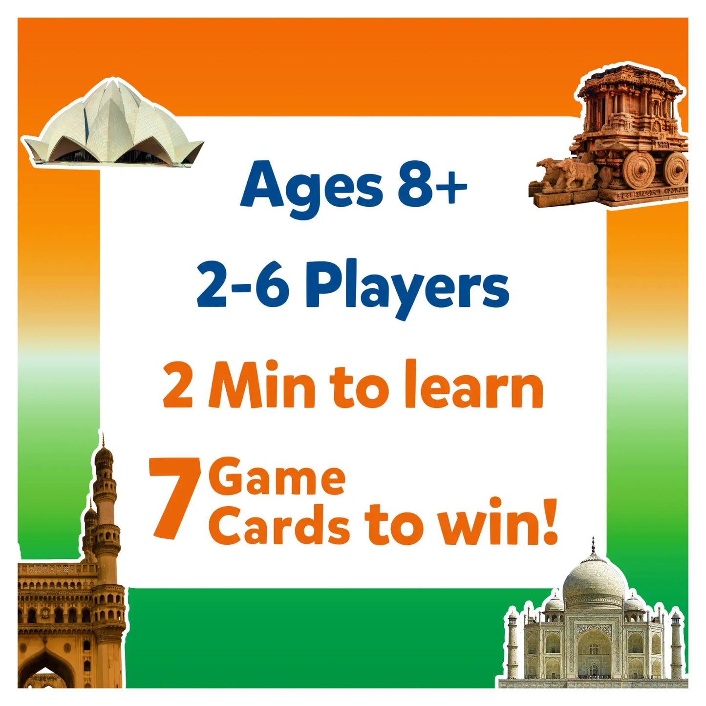 Guess in 10: Wonders of India | Trivia card game (ages 8+)