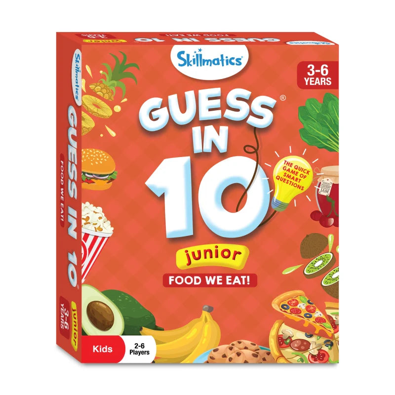 Guess in 10 Junior: Food We Eat! | Trivia Card Game (ages 3-6)