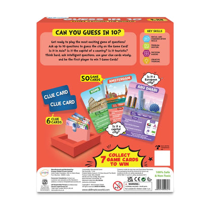 Guess in 10: Cities Around The World | Trivia Card Game (ages 8+)