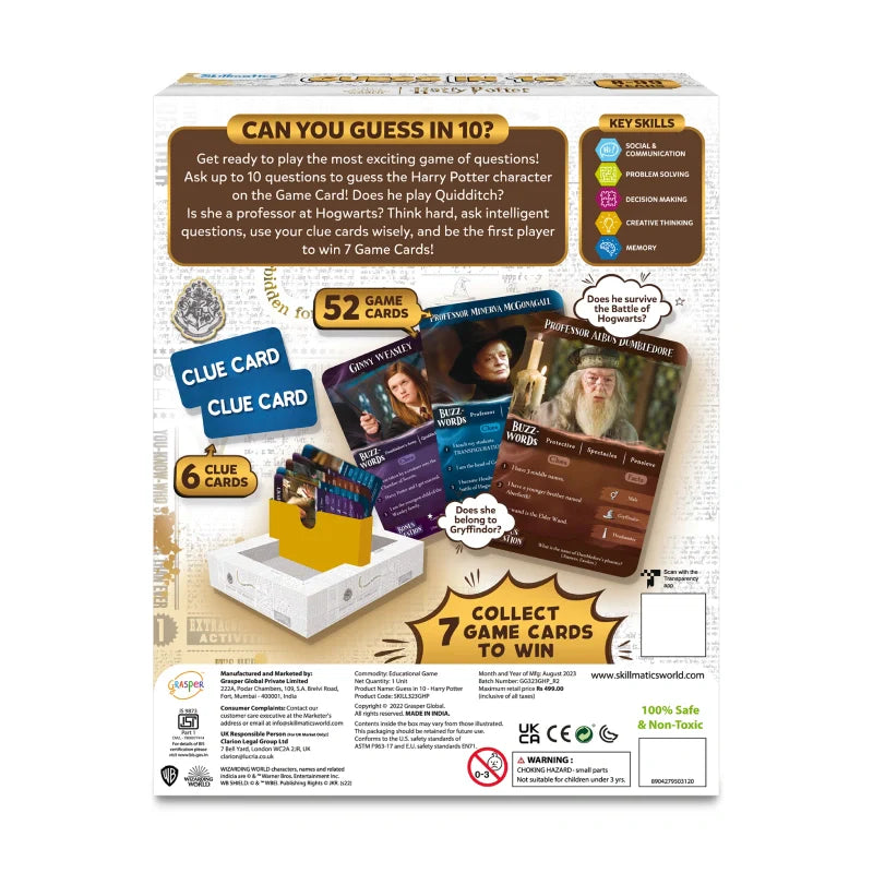 Guess in 10: Harry Potter | Trivia Card Game (ages 8+)
