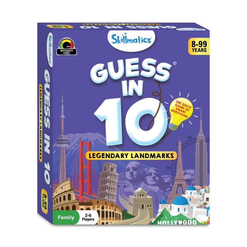 Guess in 10: Legendary Landmarks | Trivia Card Game (ages 8+)