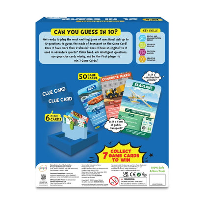 Guess in 10: Things That Go! | Trivia Card Game (ages 6+)