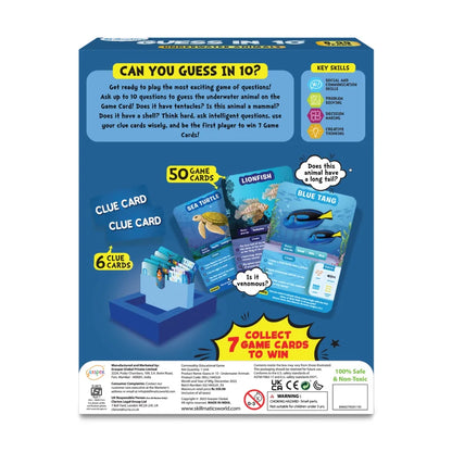 Guess in 10: Underwater Animals | Trivia Card Game (ages 8+)